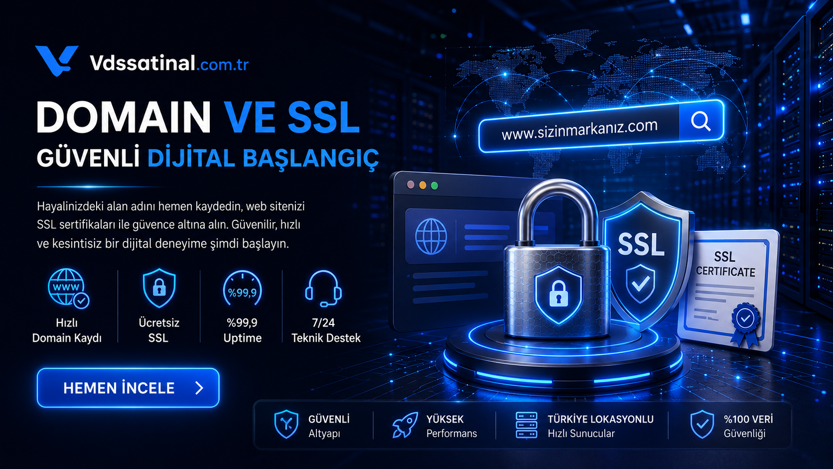 Domain ve SSL görseli